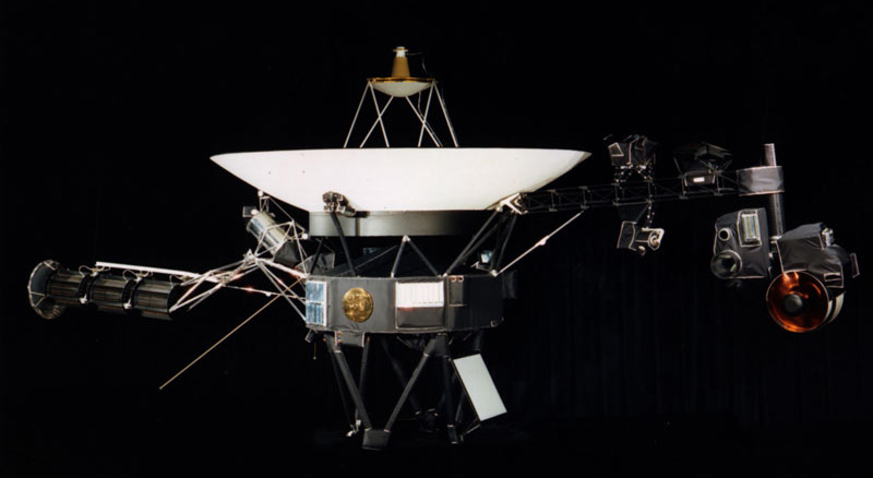This artist's concept shows NASA's Voyager spacecraft.