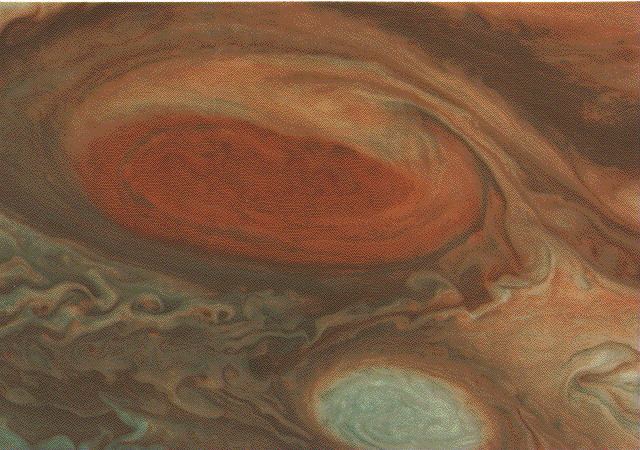 Closeup of Jupiter’s Great Red Spot.