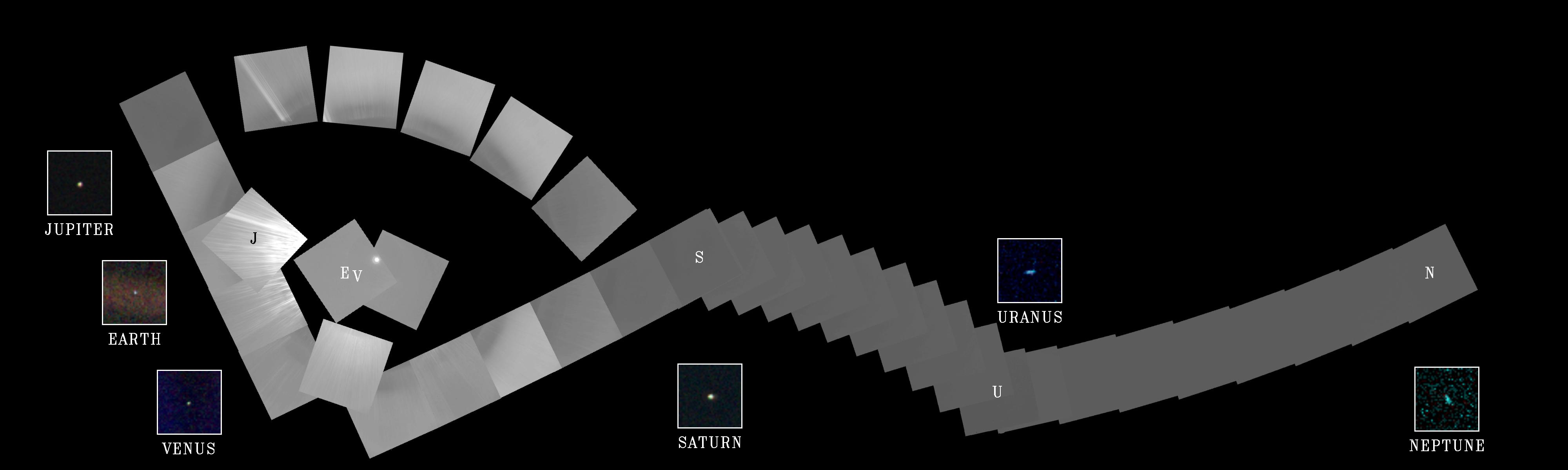 Solar System Portrait - 60 Frame Mosaic.