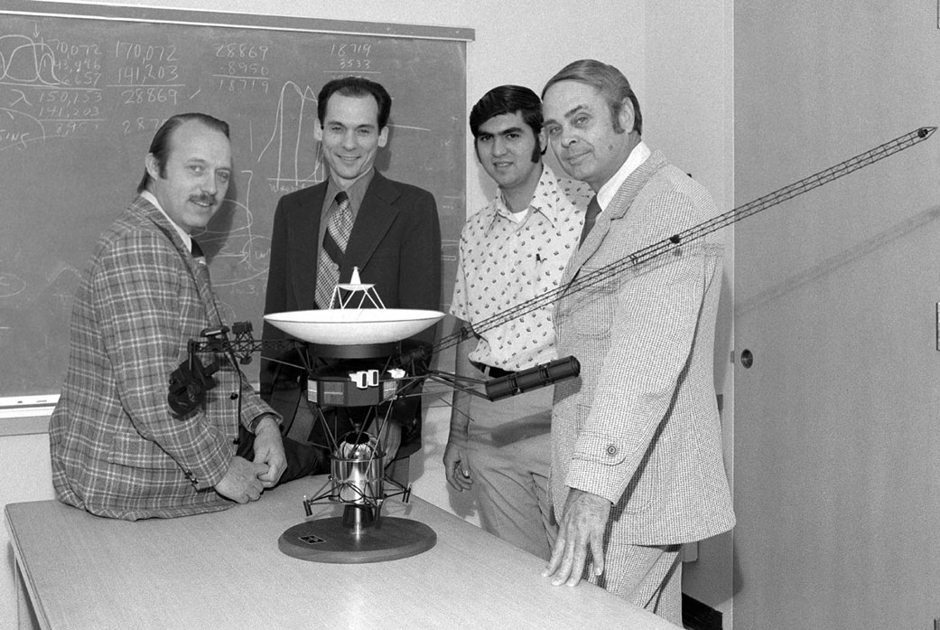 Ed stone, second from left, and other members of the Voyager team