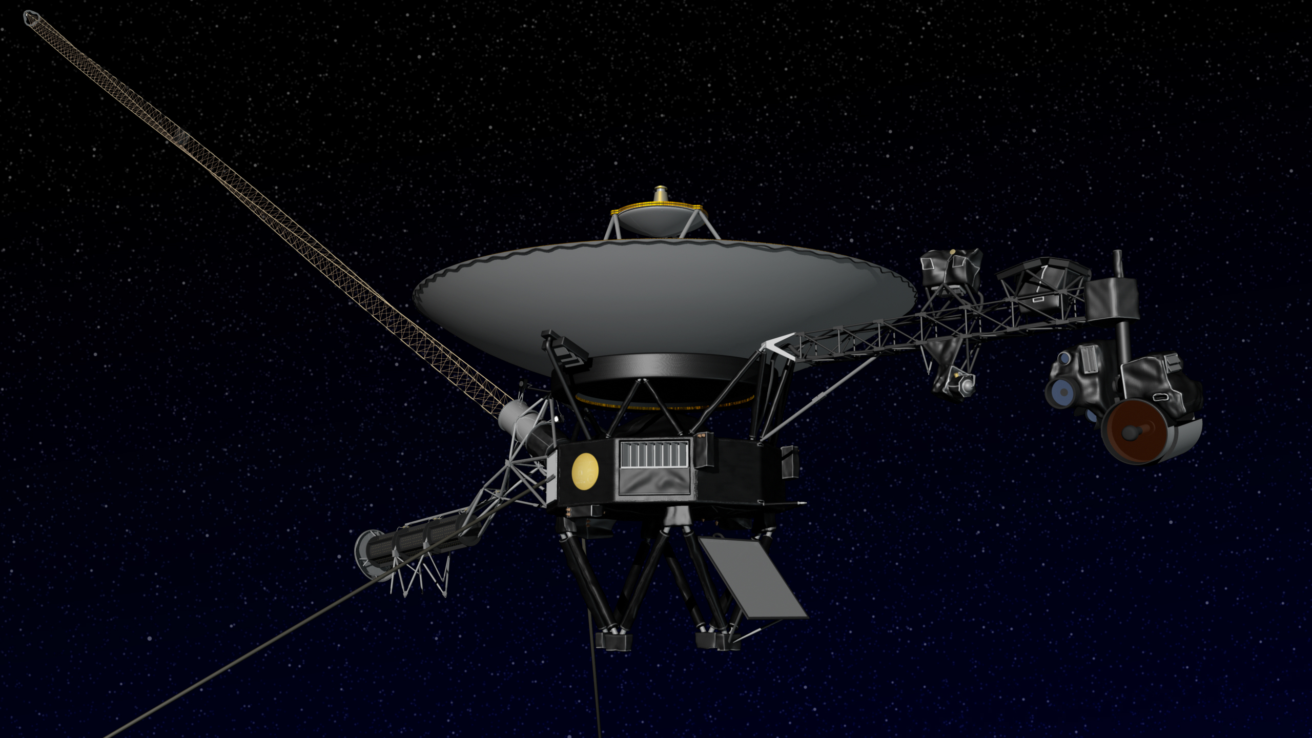Artist's concept of NASA's Voyager spacecraft. Image credit: NASA/JPL-Caltech